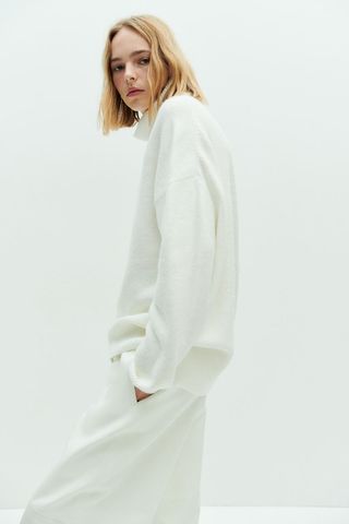 Oversized Polo-Neck Jumper