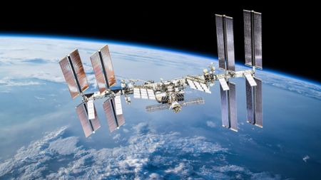 International Space Station orbiting Earth