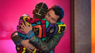 Eric and Otis hug in the Sex Education season 4 finale