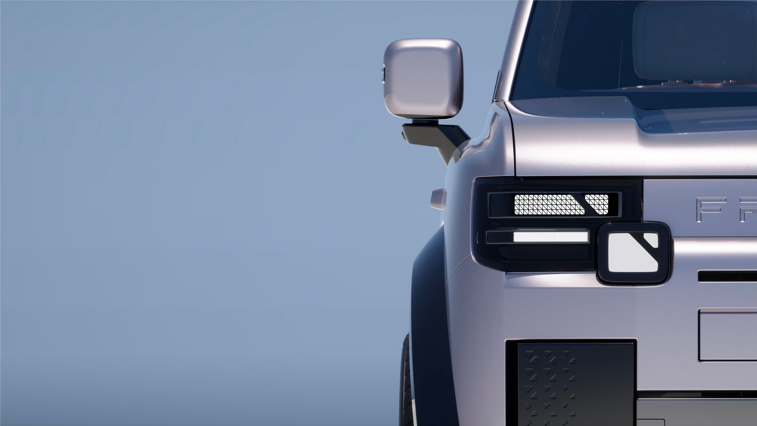 Freelander 8, showing the signature interlocking headlights