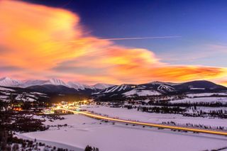 Winter Park, Colorado, at Sunset