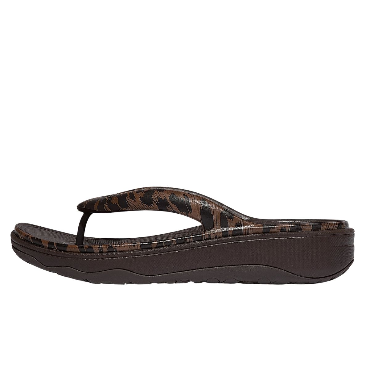 RELIEFF Leopard Recovery Toe-Post Sandals