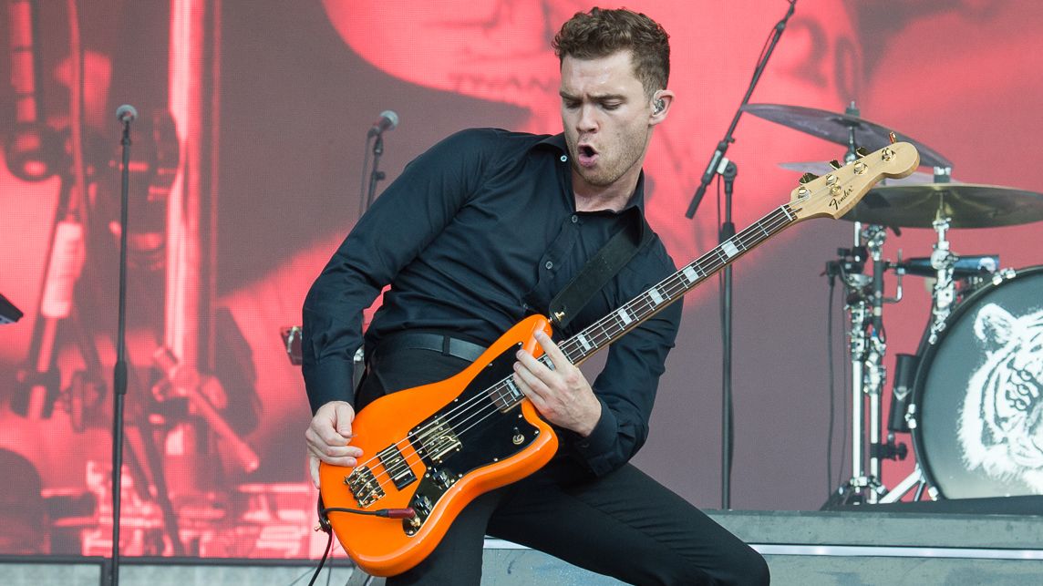 Mike Kerr and Ben Thatcher from Royal Blood perform at Rock en Seine on August 25, 2019 in Saint-Cloud, France.