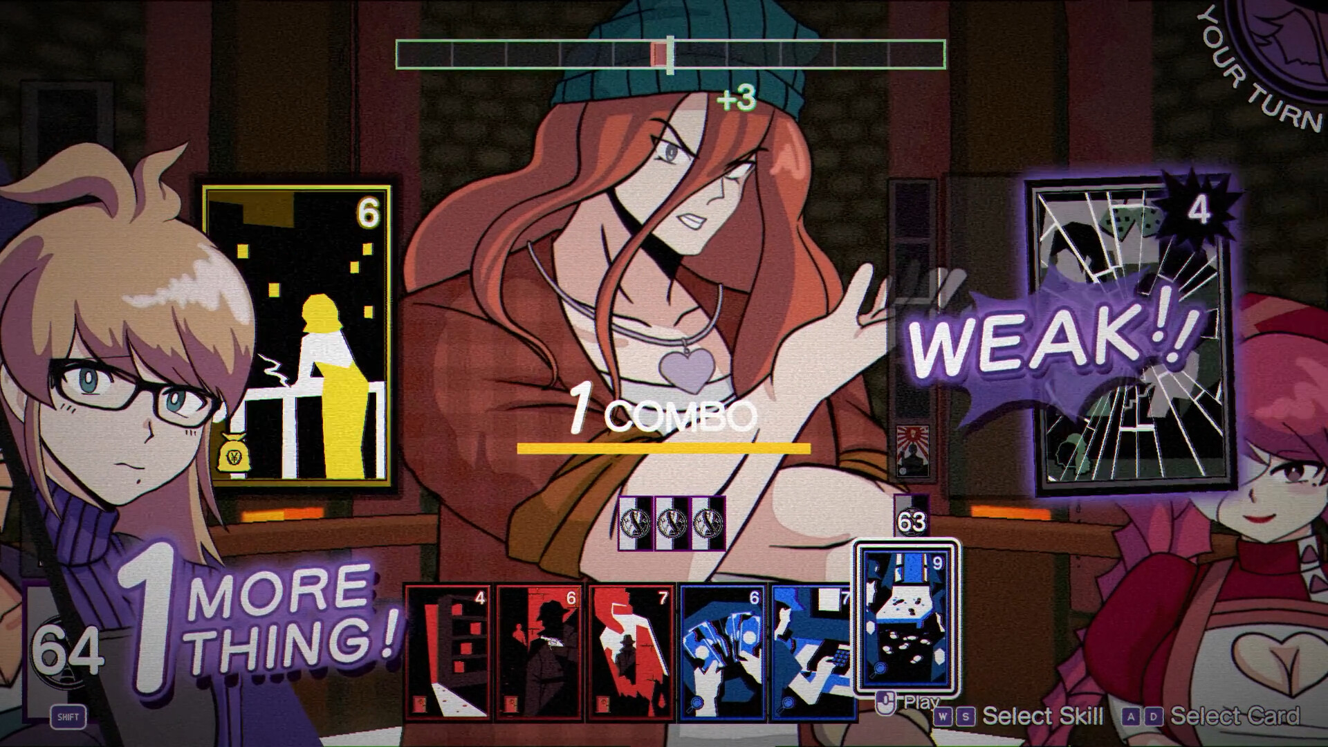 Lumberjack Kazan is center stage as Himari plays a card game against her in Kumitantei: Old-School Slaughter