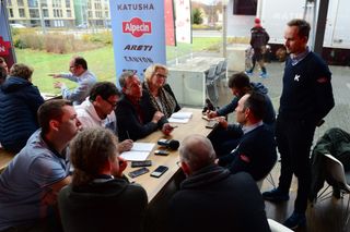 New performance manager Erik Zabel meets the press