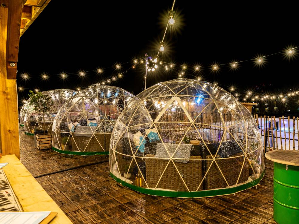 Best rooftop bars in London: a Skylight igloo