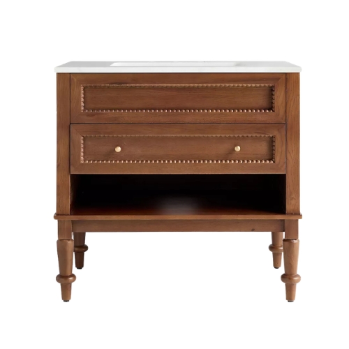 Anthropologie, Freya Marble-Top Single Bathroom Vanity