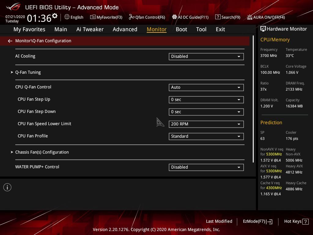 Asus ROG Strix Z490-E BIOS