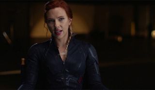 Black Widow with braided hair in avengers: endgame 2019