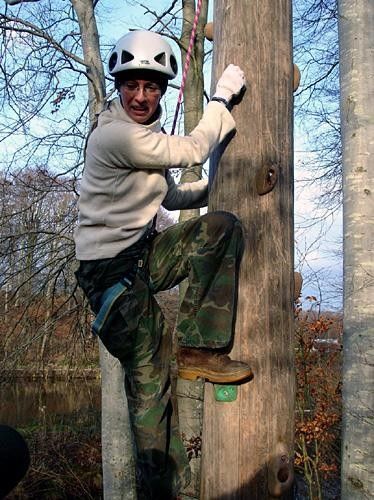 Sylvia Roberts climbing