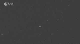 Philae Lander Seen by Rosetta Spacecraft 1