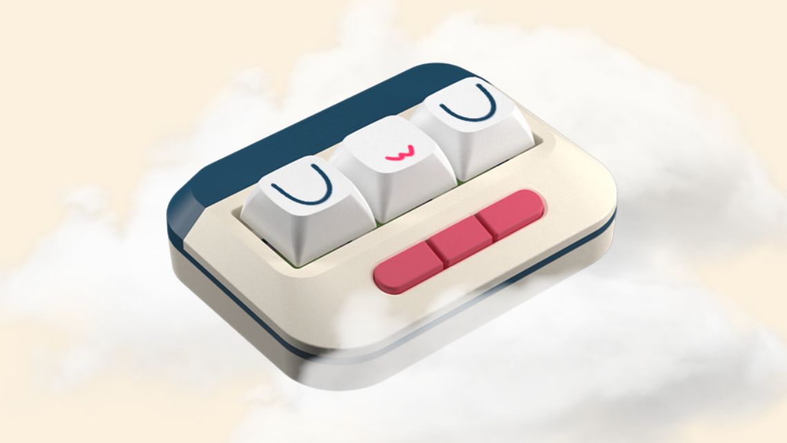 Wooting UwU keyboard in a cloud