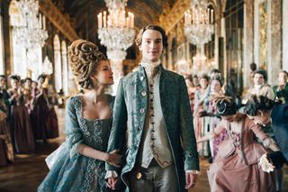 Marie Antoinette plays out on BBC2 and BBCiPlayer, and stars Emilia Schüle and Louis Cunningham as Louis XVI.