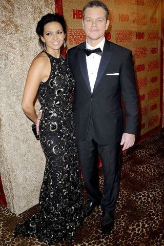 Matt Damon And His Wife Luciana Barroso At The HBO After-Party