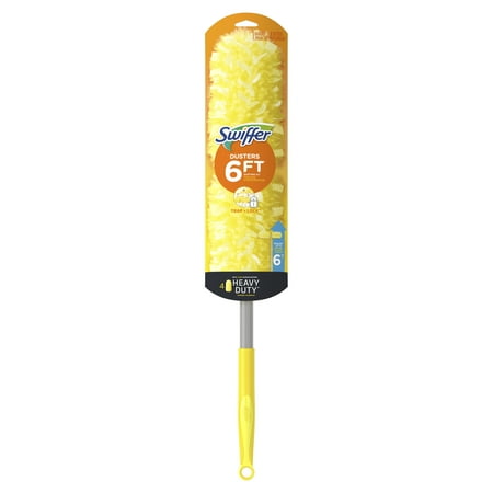 Swiffer Dusters With Extension Pole, Cleaning Kit Includes 6ft Extendable Handle + 4 Duster Refills