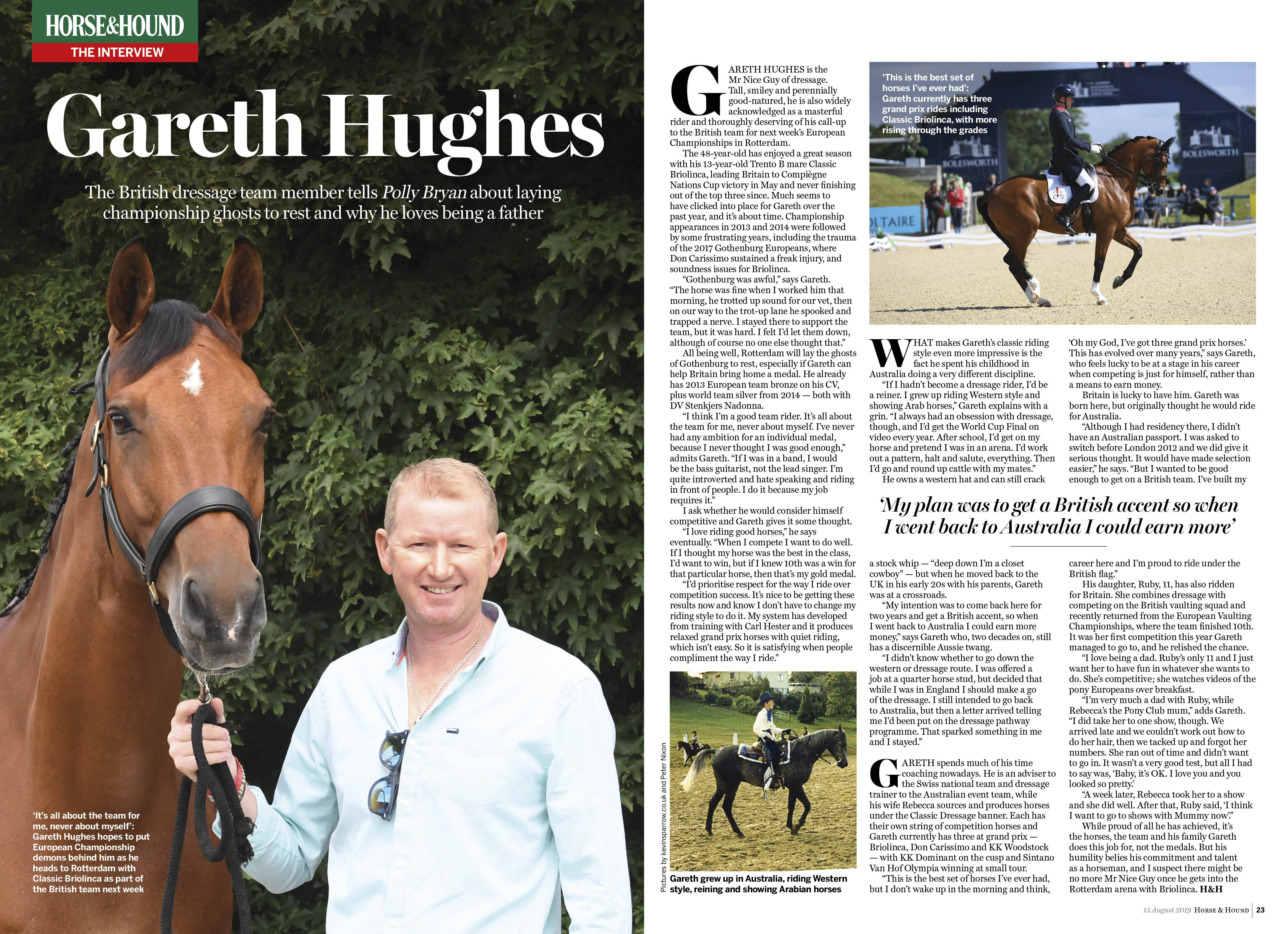 FT 2pp H&amp;amp;H dressage interview