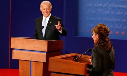 Joe Biden and Sarah Palin in 2008