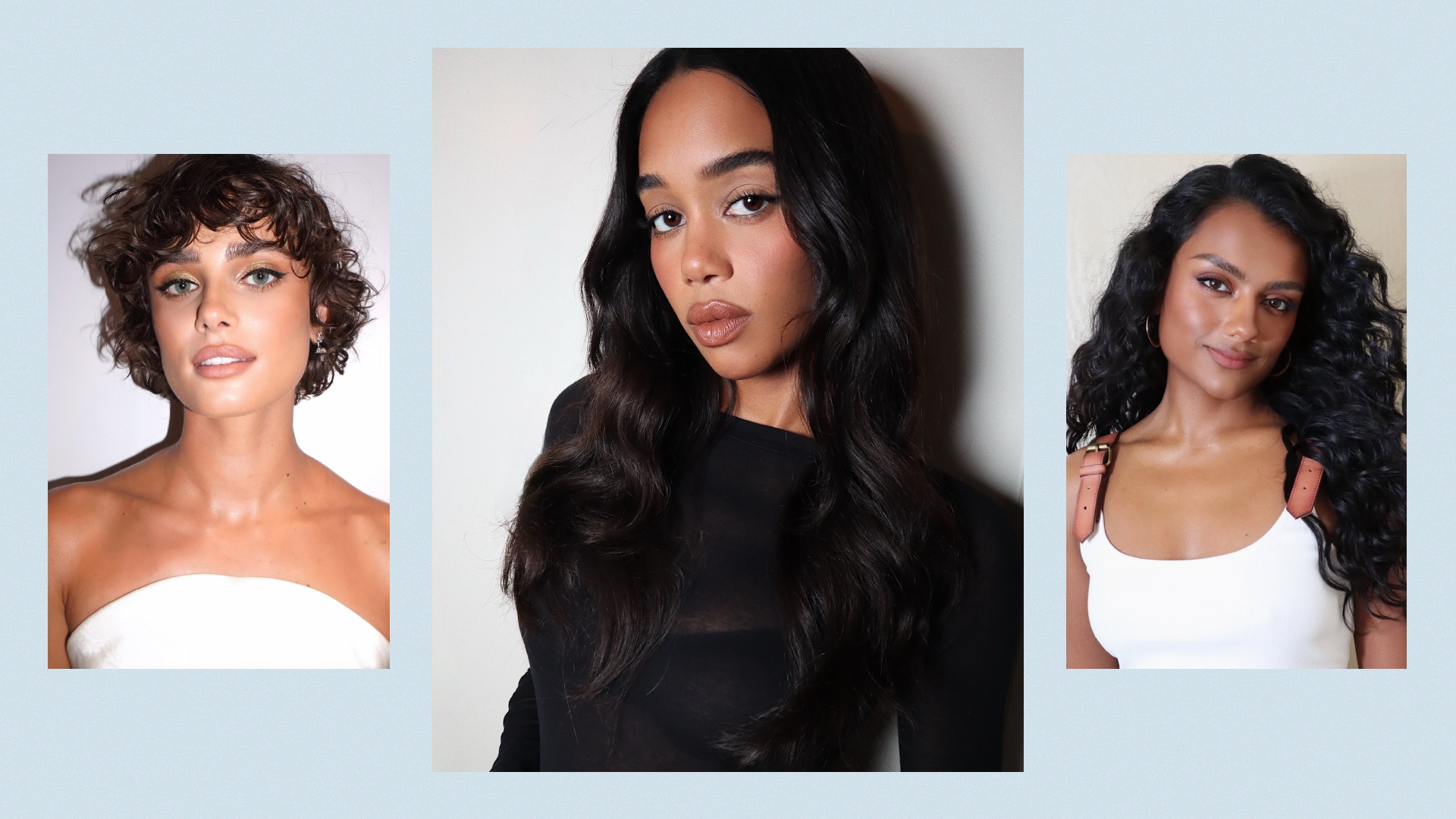 Spring 2026 blush trends on Taylor Hill, Lauren Harrier, and Simone Ashley