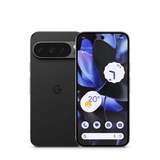 The Google Pixel 9 Pro in Charcoal Black