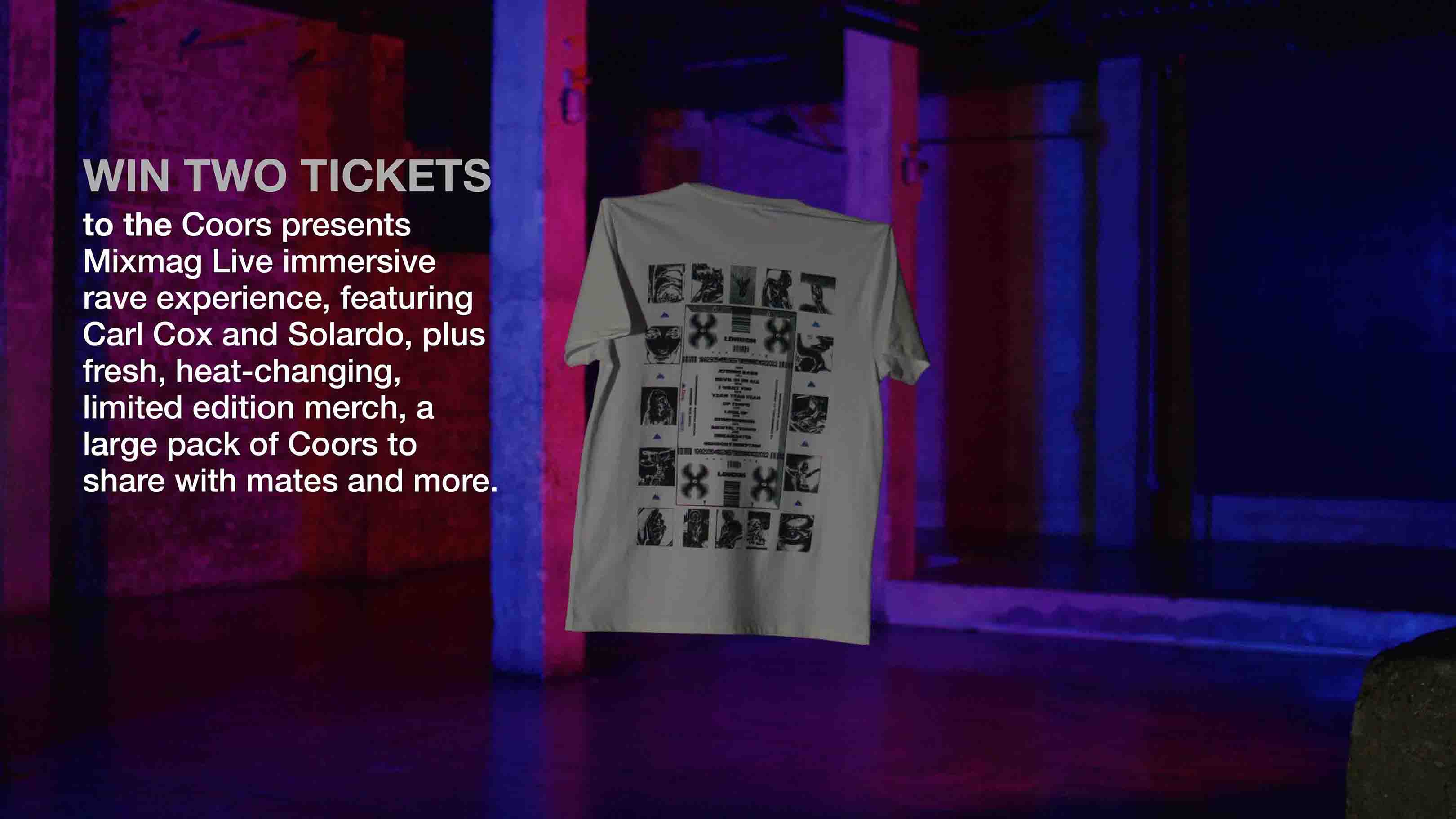 WIN! Limited-edition merch and tickets to Coors Presents Mixmag Live