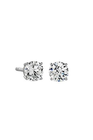 Blue Nile Lab Grown Diamond Stud Earrings In 14k White Gold