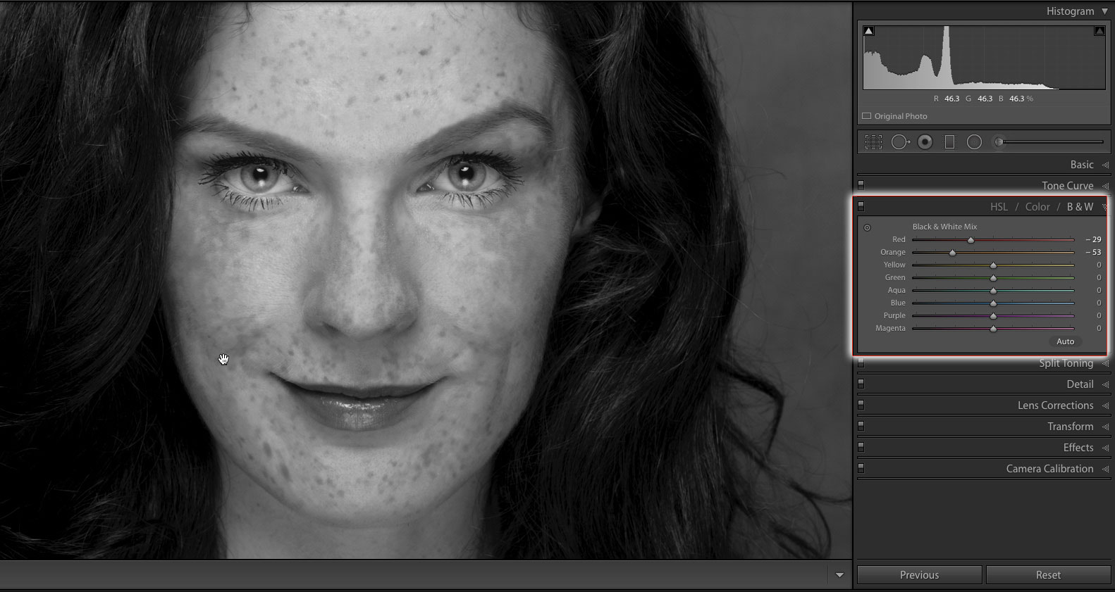 Lightroom Series Part 22 How To Boost A Model S Freckles In Lightroom Digital Camera World