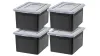 Letter and Legal Size File Box 4-pack