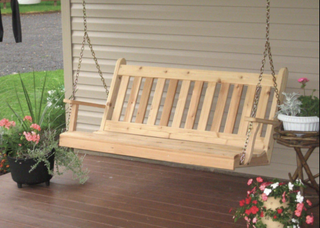 Regallion outdoor cedar traditional English swing