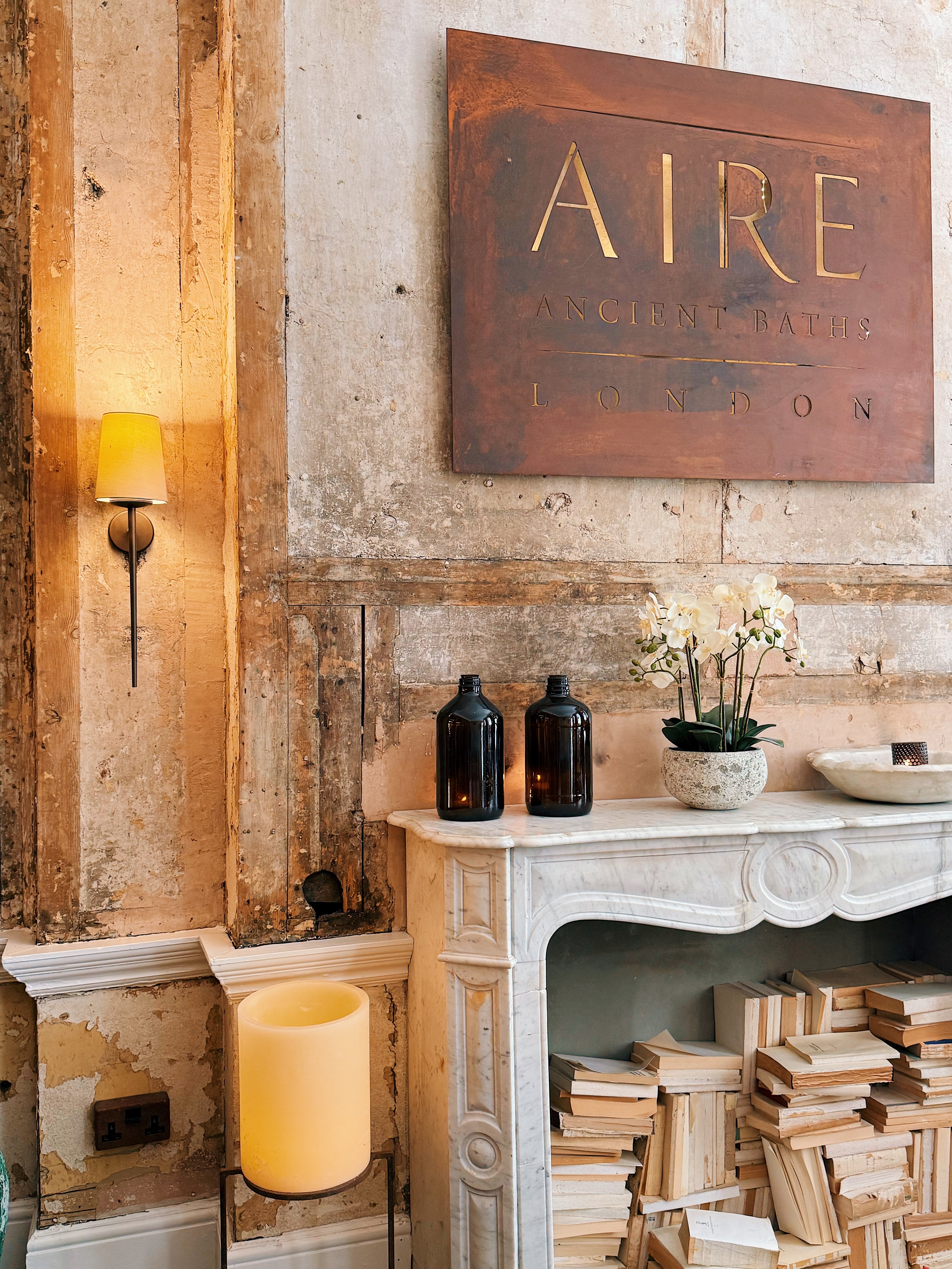 Best London wellness experiences: The waiting room at Aire Ancient Baths in Covent Garden