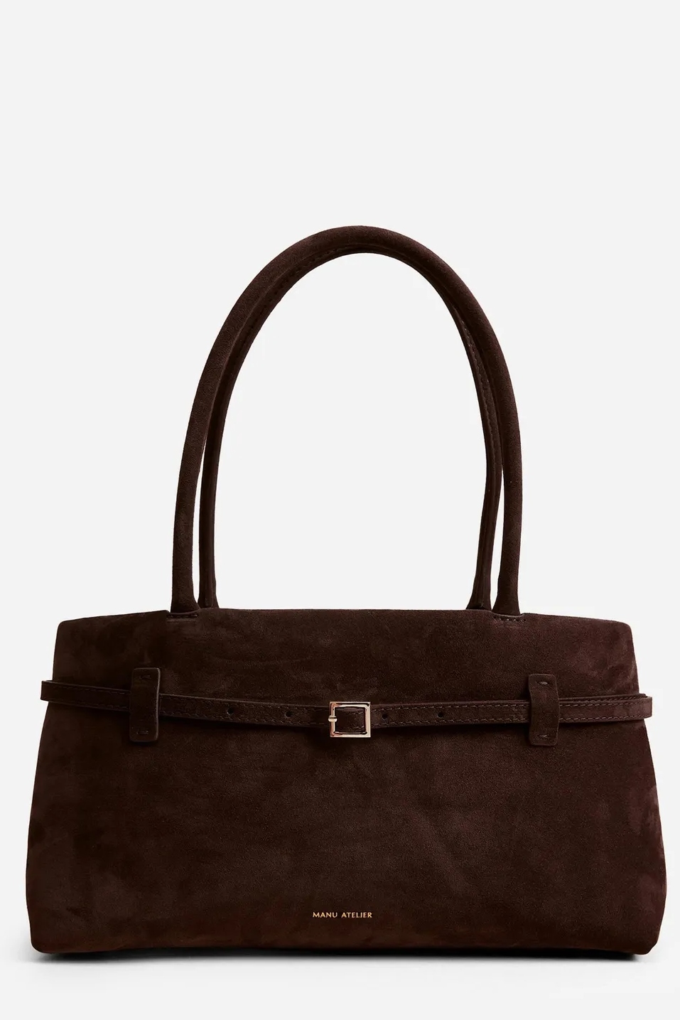 Manu Atelier, Le Cambon East West Deep Brown Suede