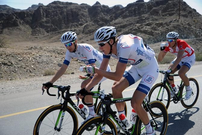 Ramon Sinkeldam on bottle duty for Team Argos-Shimano.