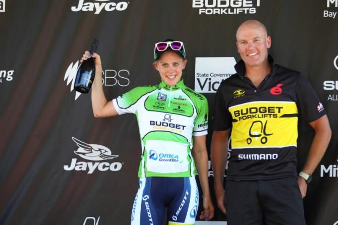 Sprint competition winner, Tiffany Cromwell (Orica - AIS)