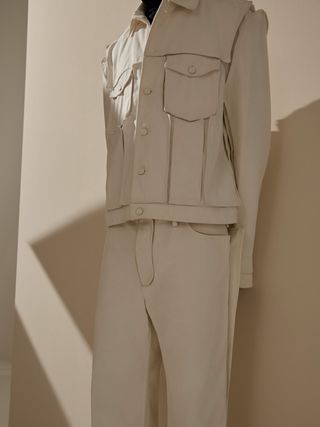 Designer white coat