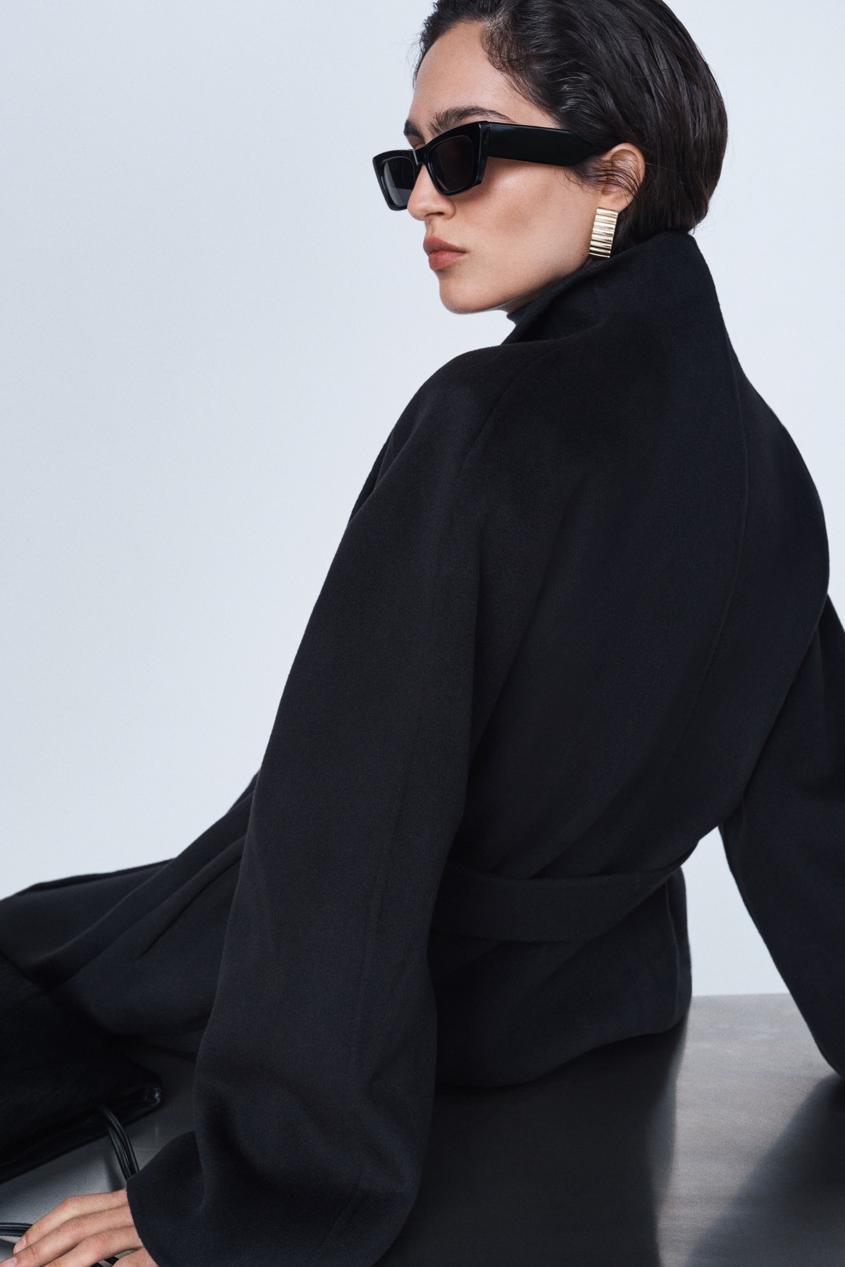 Elongated Cat-Eye Sunglasses