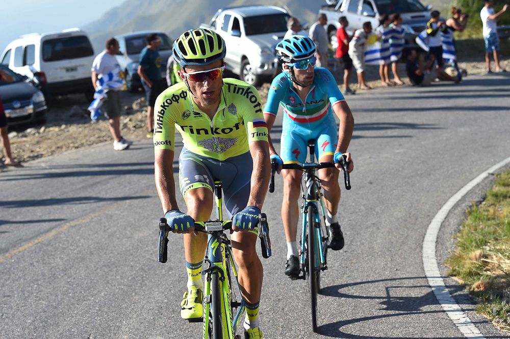 Rafal Majka and Vincenzo Nibali.