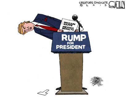 Political Cartoon U.S. Donald Trump