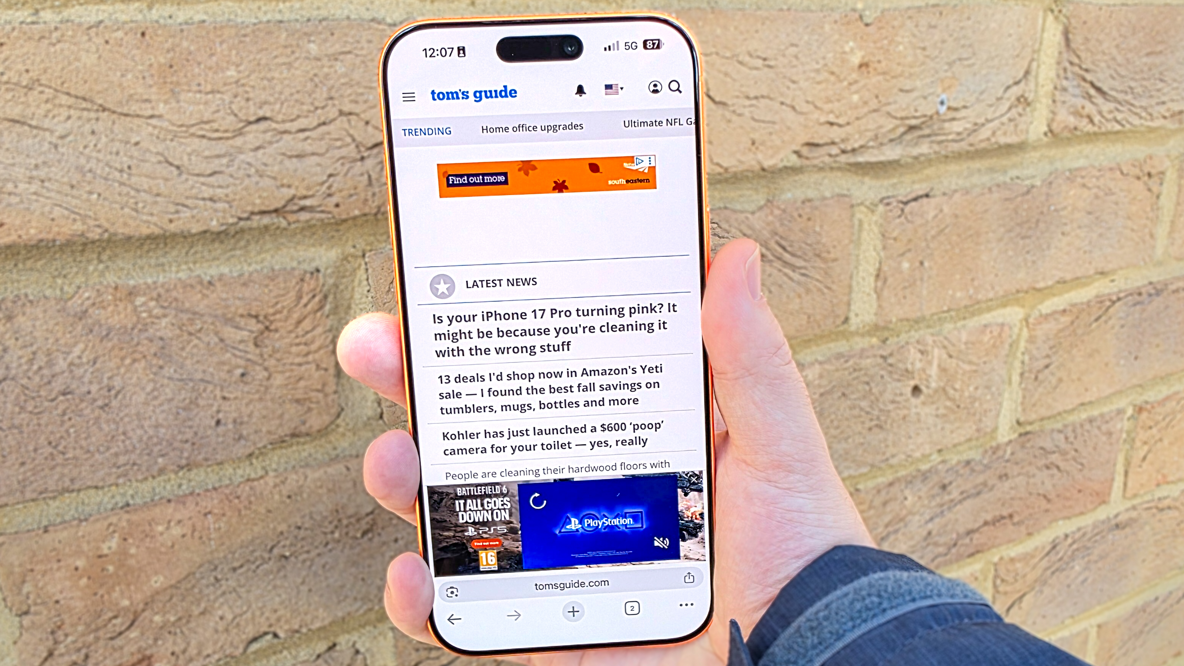 iPhone 17 Pro Max display