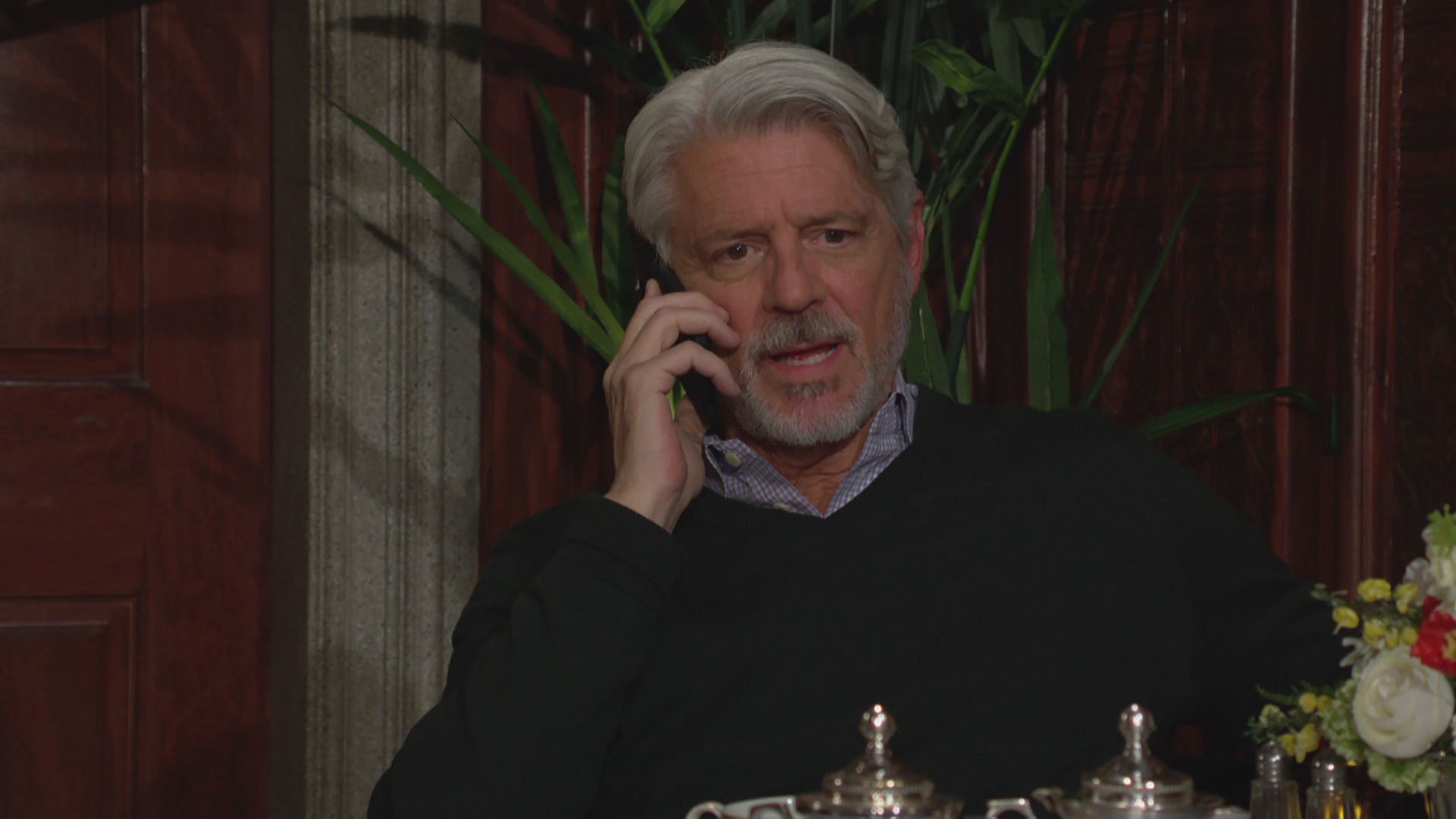 Christopher Cousins as Alan on the phone in The Young and the Restless