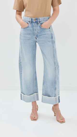 Relaxed Lasso Cuffed Jeans