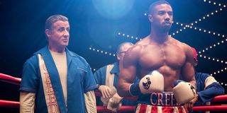 Sylvester Stallone and Michael B. Jordan in Creed II