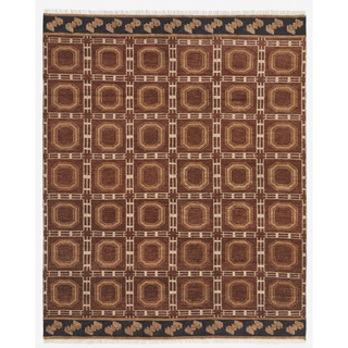 A patterned rug