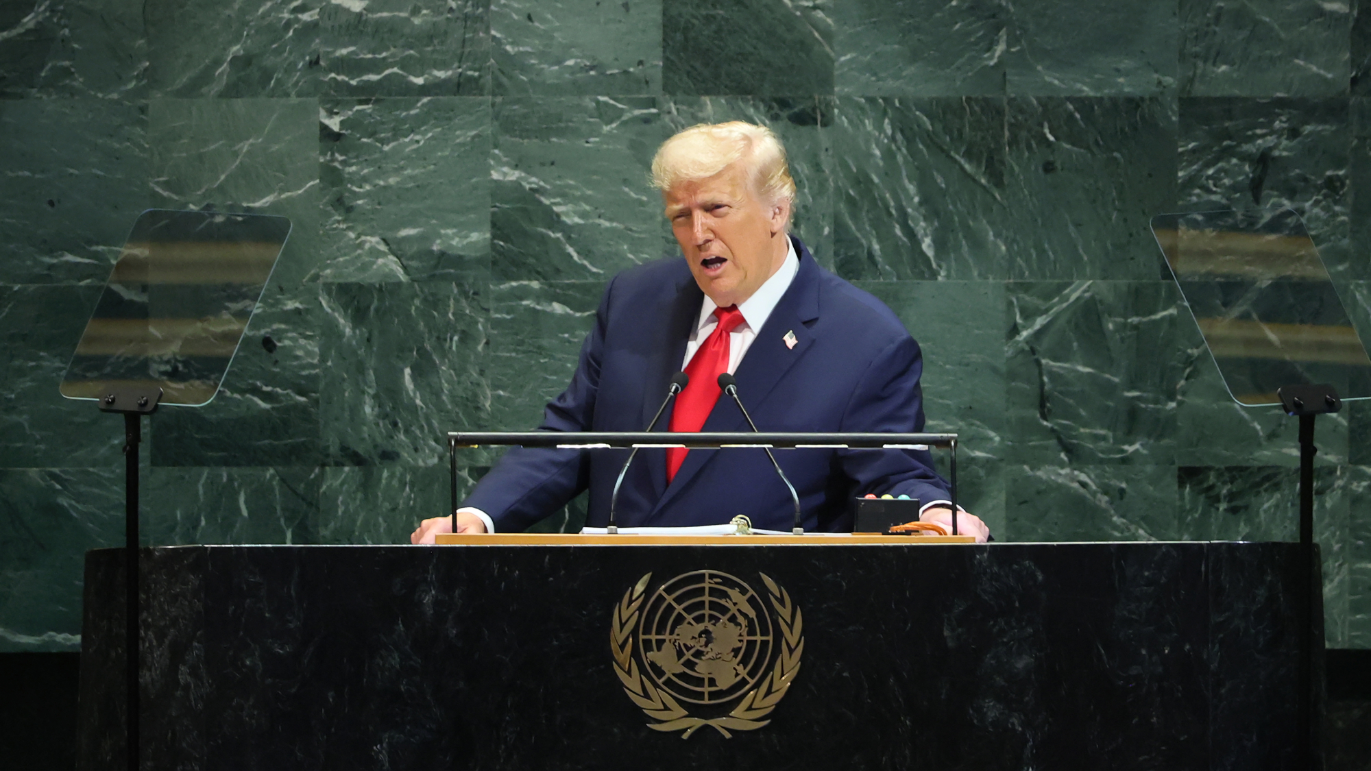 President Donald Trump addresses United Nations General Assembly