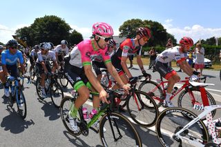 Taylor Phinney rides in the bunch during stage 6 at the Tour de France