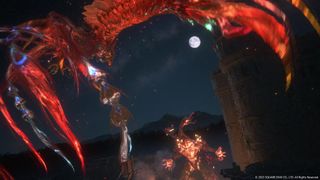 Ifrit fights the Phoenix in Final Fantasy 16