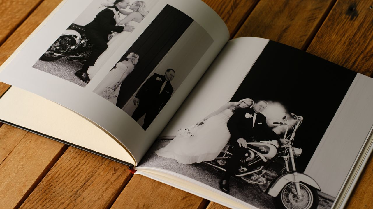A photobook from CEWE on a desk