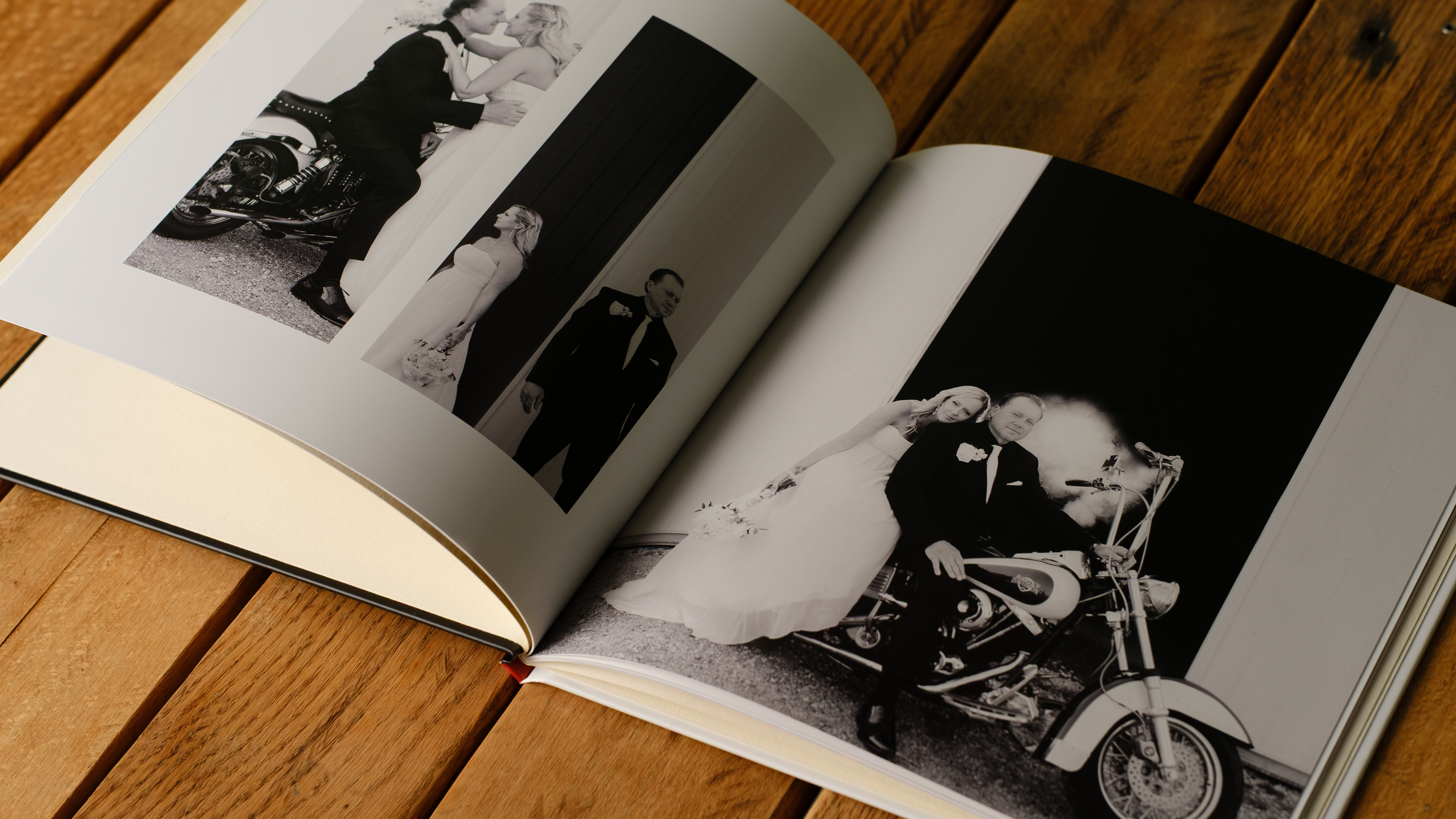 A photobook from CEWE on a desk