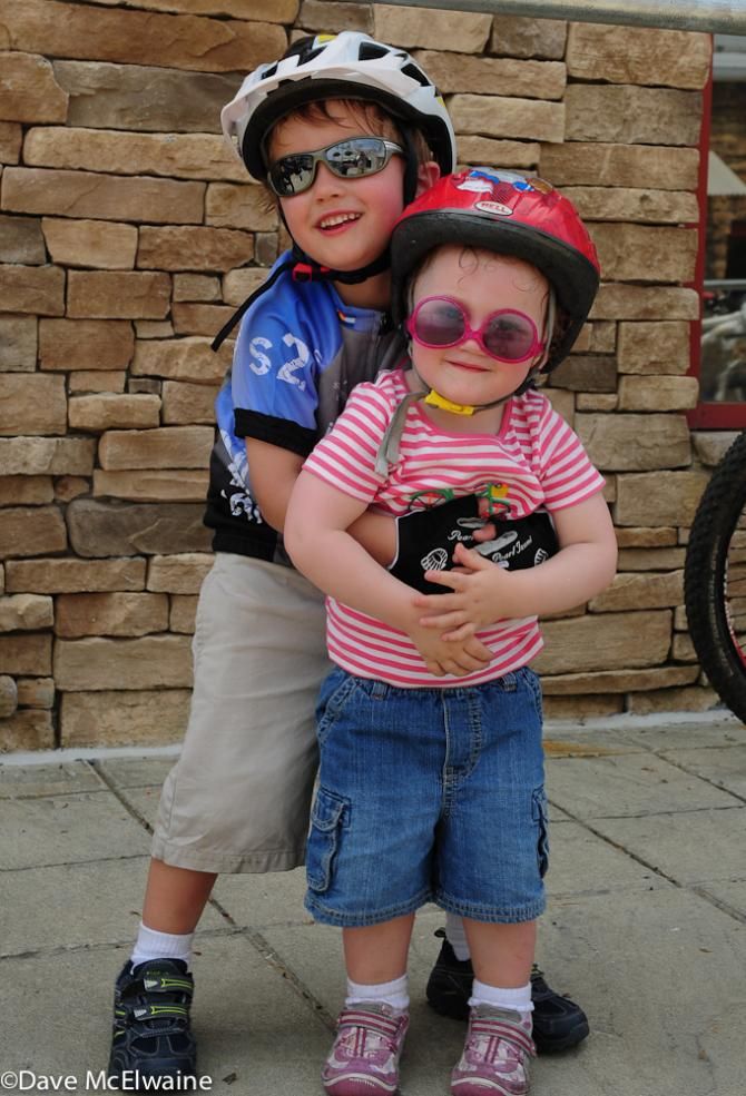 These kids were ready to race at Bear Creek Resort.