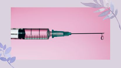 A syringe with cosmetic injectibles to illustrate this profhilo review