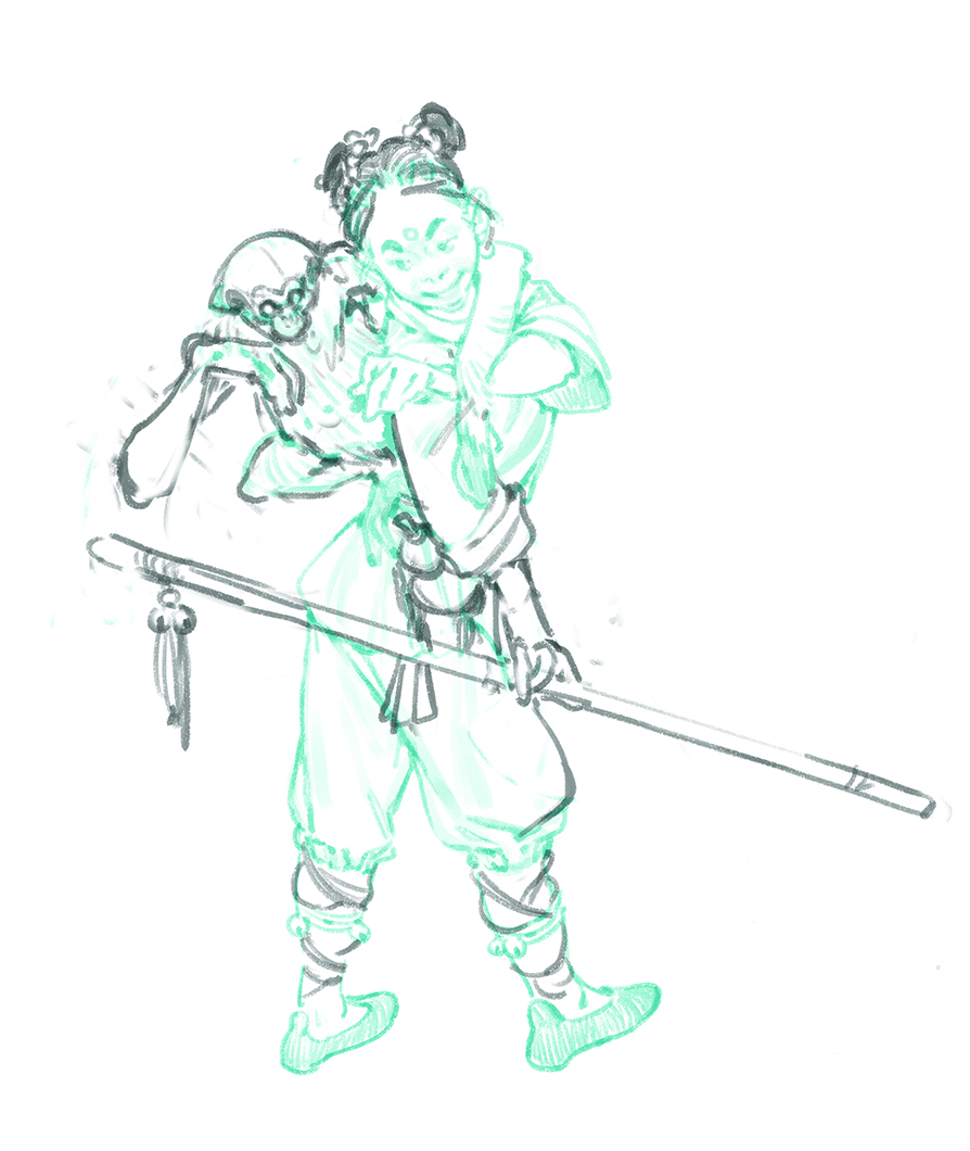 Drawing from a Character art tutorial