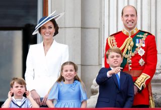 Kate Middleton and Prince William with their kids George, Charlotte and Louis
